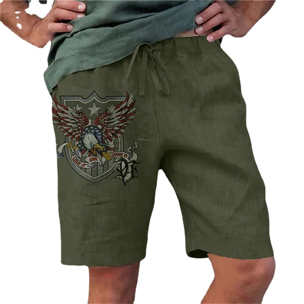 Niños al por mayor pantalones cortos de gran tamaño casual impresos de cinco puntos pantalones cortos de playa